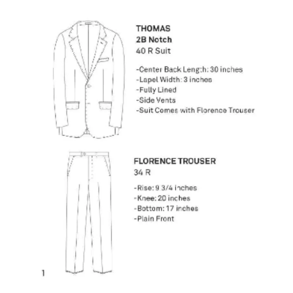 Paul Betenly Men's Blue Plaid Suit Thomas & Florence styles